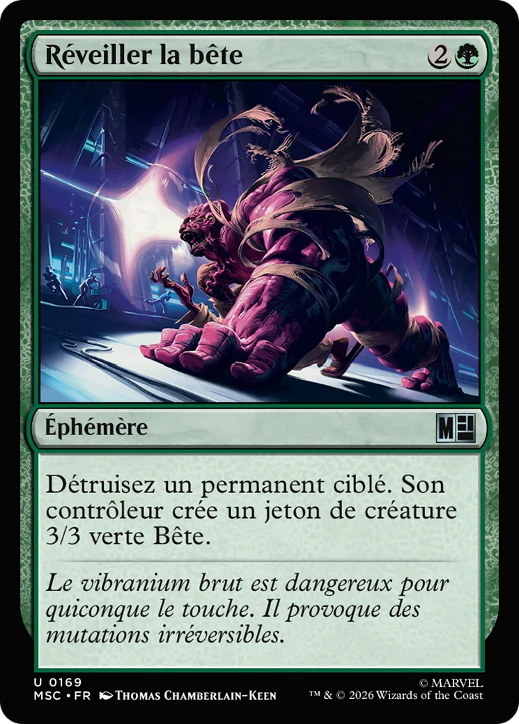 Réveiller la bête — Marvel Super Heroes Commander — Magic: The Gathering