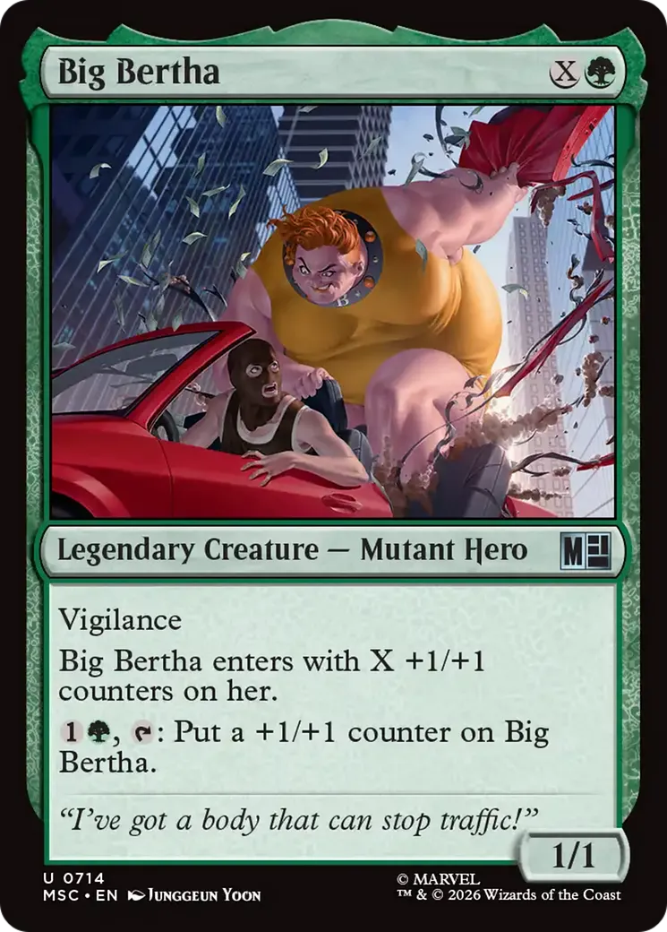 Big Bertha from Marvel Super Heroes Commander - Magic: The Gathering