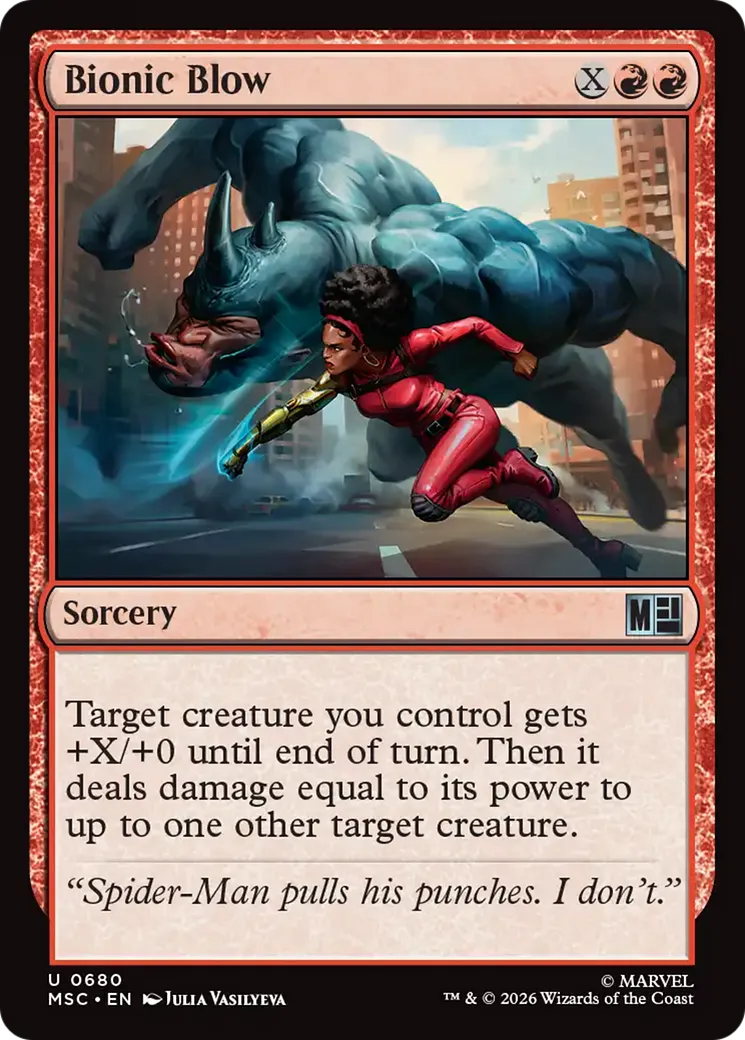Coup bionique — Marvel Super Heroes Commander — Magic: The Gathering