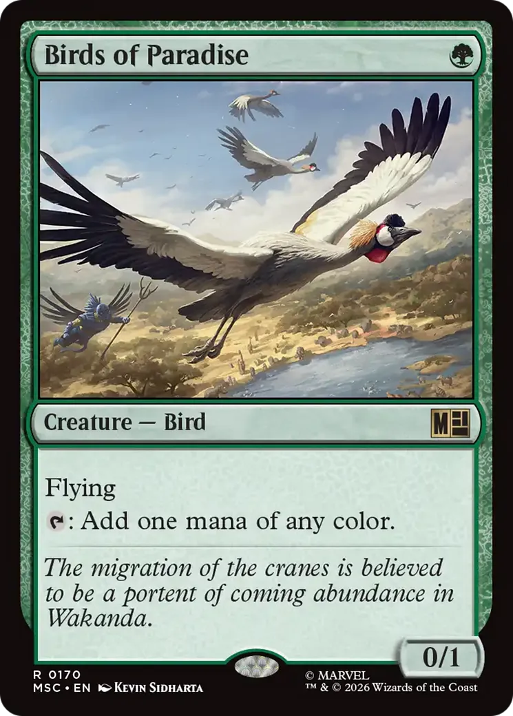Birds of Paradise — Marvel Super Heroes Commander — Magic: The Gathering