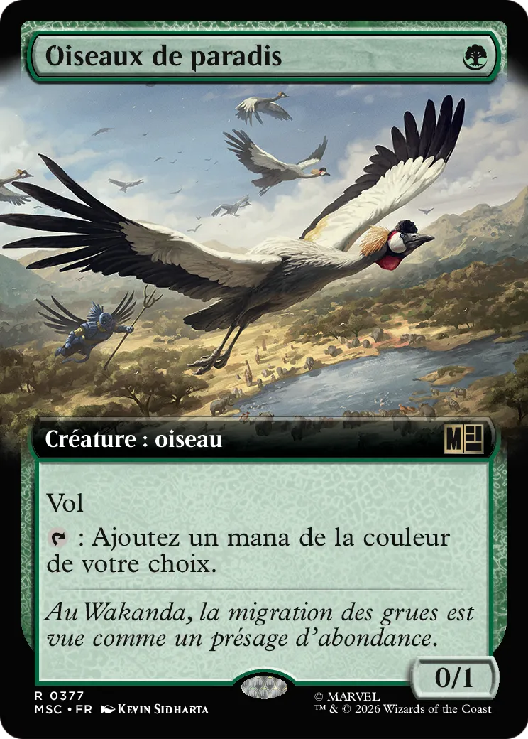 Oiseaux de paradis — Marvel Super Heroes Commander — Magic: The Gathering