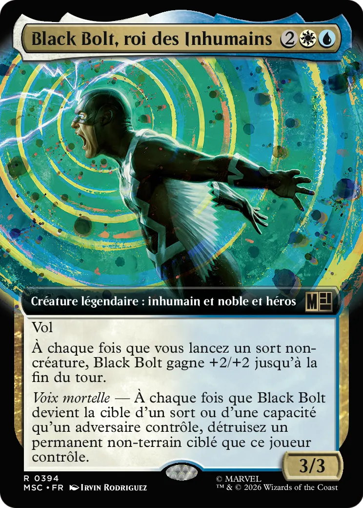 Black Bolt, roi des Inhumains — Marvel Super Heroes Commander — Magic: The Gathering