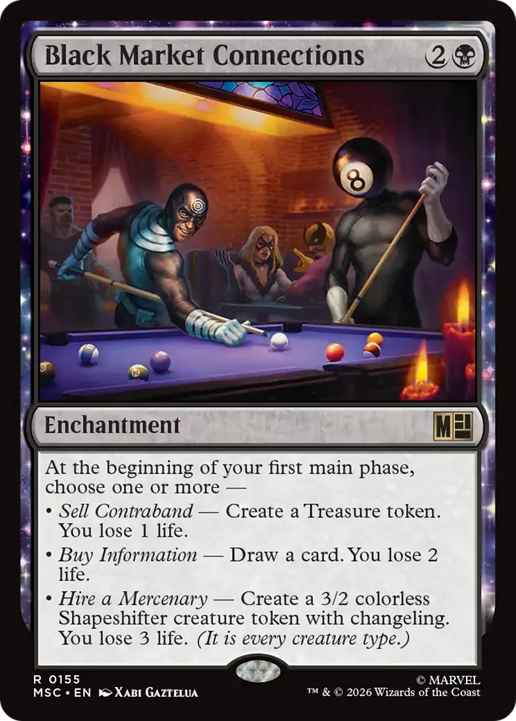 Black Market Connections — Marvel Super Heroes Commander — Magic: The Gathering