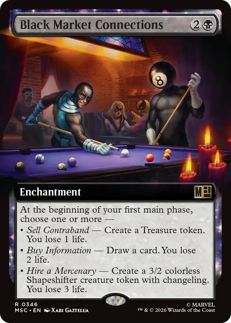 Black Market Connections — Marvel Super Heroes Commander — Magic: The Gathering