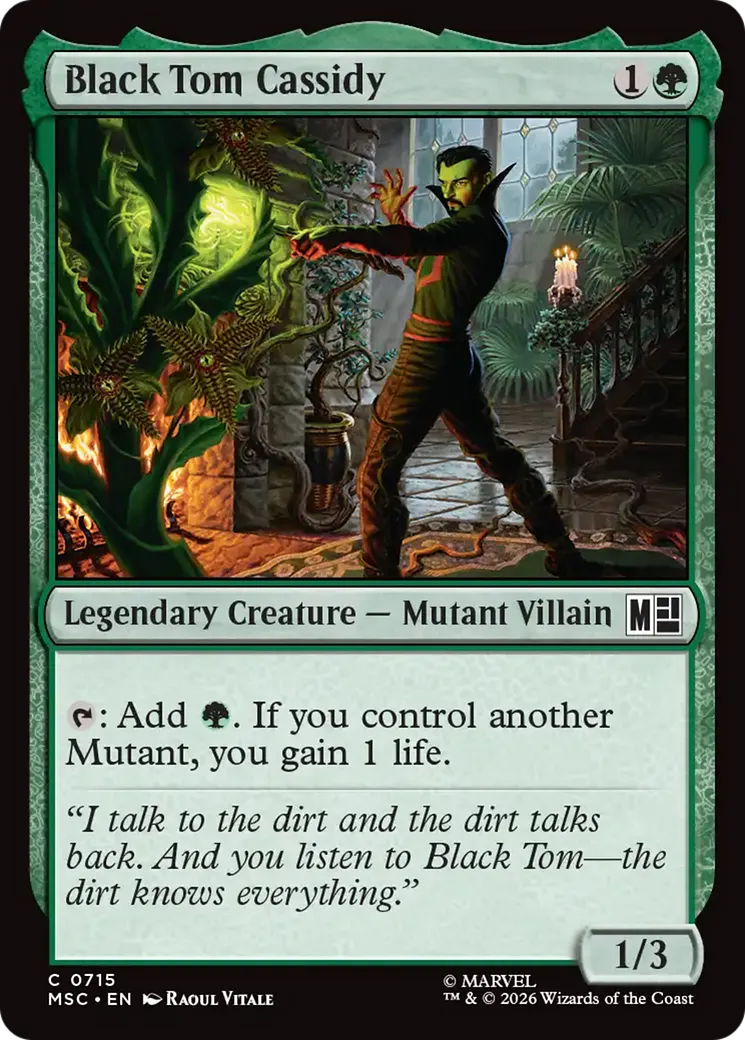 Black Tom Cassidy — Marvel Super Heroes Commander — Magic: The Gathering