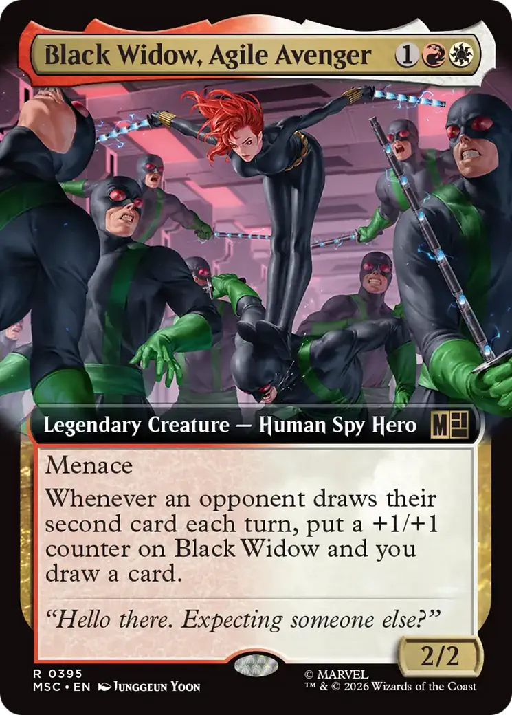 Black Widow, Agile Avenger — Marvel Super Heroes Commander — Magic: The Gathering