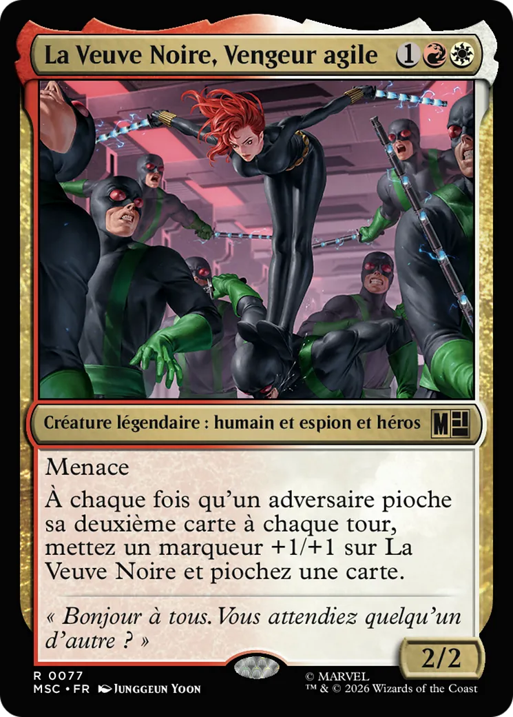 La Veuve Noire, Vengeur agile — Marvel Super Heroes Commander — Magic: The Gathering