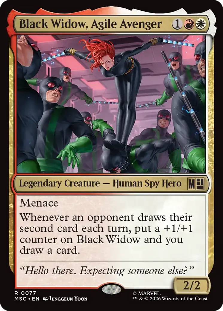 Black Widow, Agile Avenger — Marvel Super Heroes Commander — Magic: The Gathering
