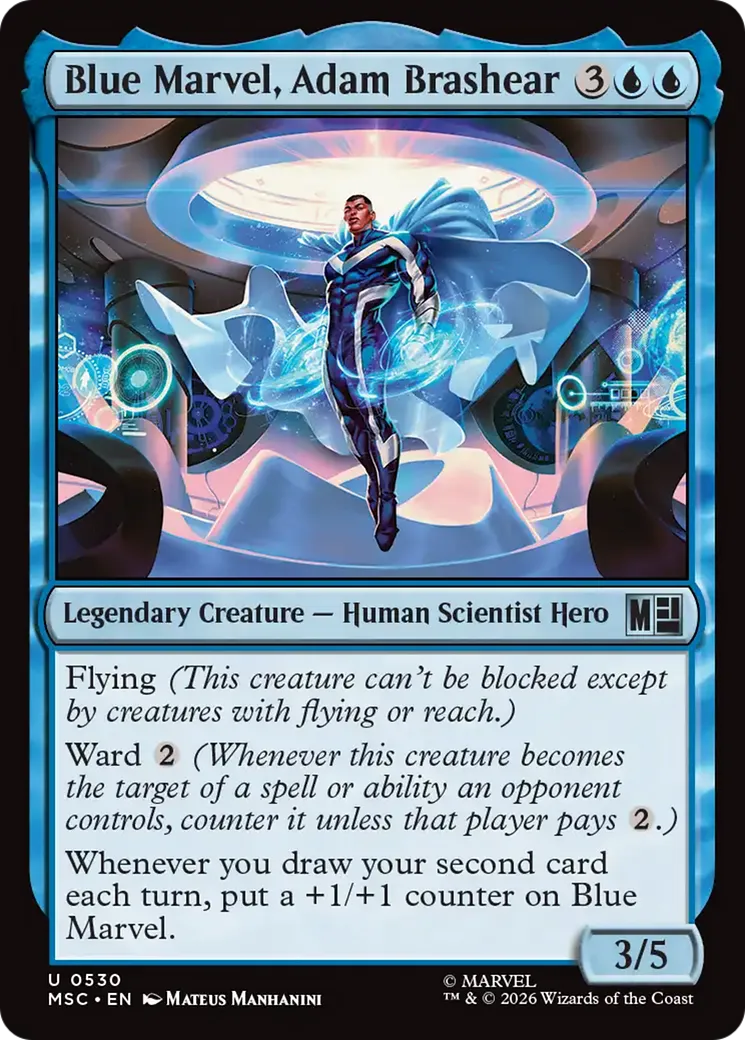 Blue Marvel, Adam Brashear — Marvel Super Heroes Commander — Magic: The Gathering