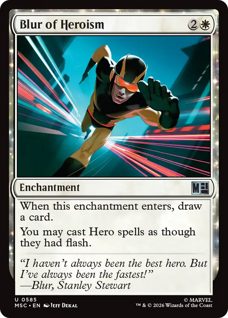 Blur of Heroism — Marvel Super Heroes Commander — Magic: The Gathering