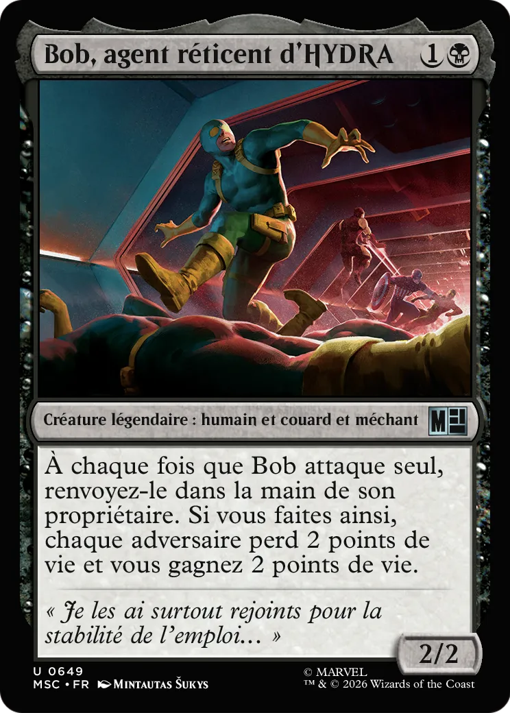 Bob, agent réticent d'HYDRA — Marvel Super Heroes Commander — Magic: The Gathering