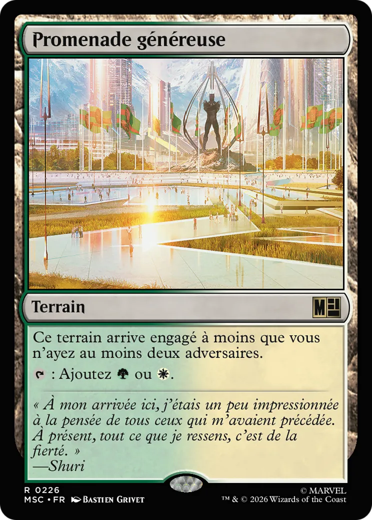 Promenade généreuse — Marvel Super Heroes Commander — Magic: The Gathering