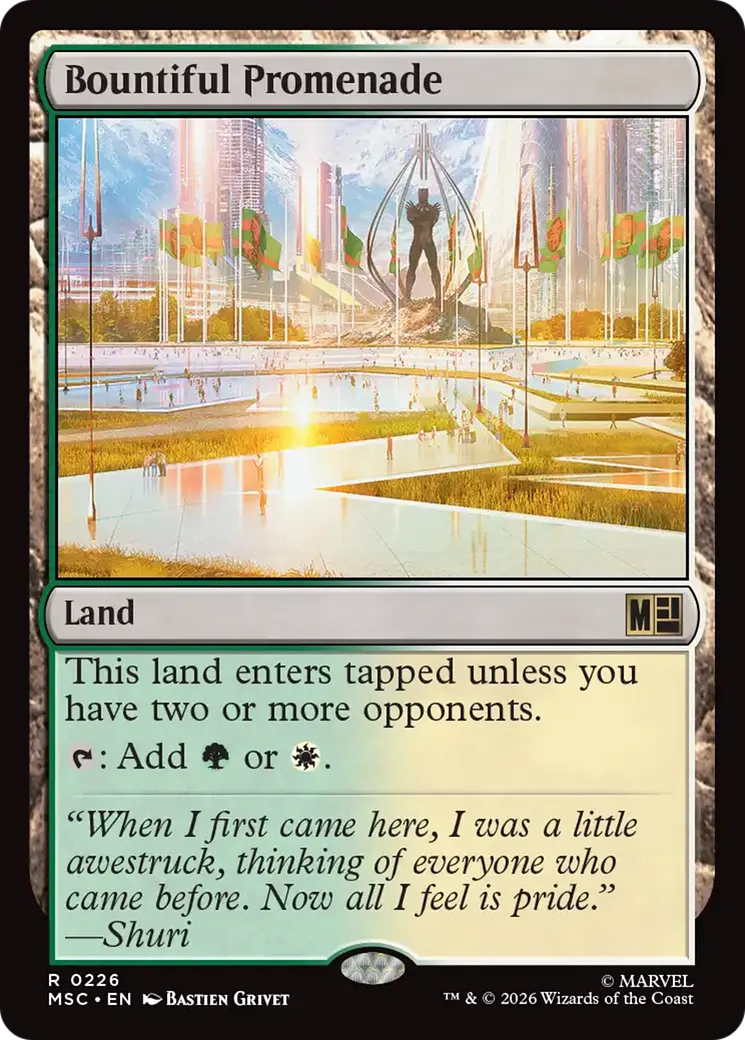 Bountiful Promenade — Marvel Super Heroes Commander — Magic: The Gathering