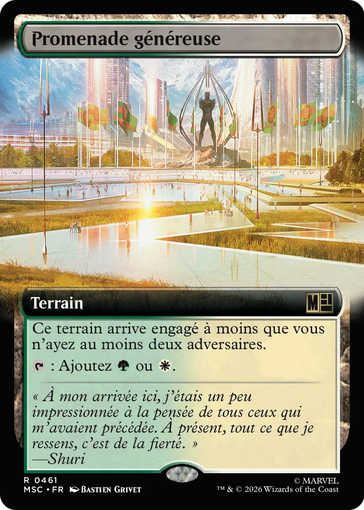 Promenade généreuse — Marvel Super Heroes Commander — Magic: The Gathering