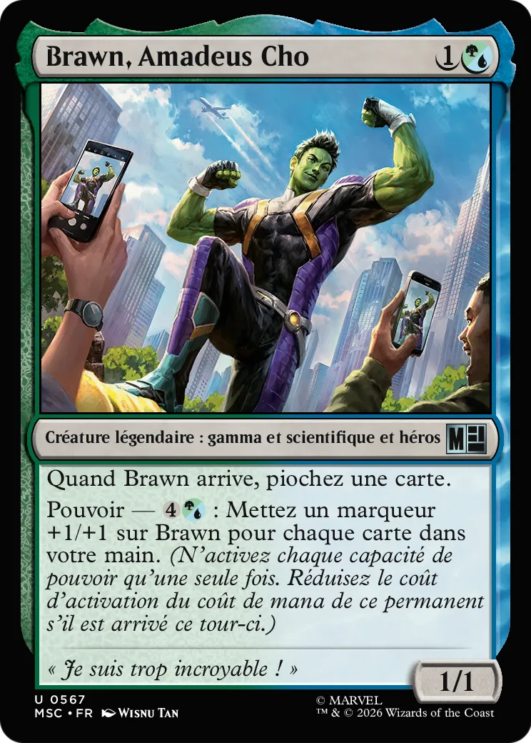 Brawn, Amadeus Cho — Marvel Super Heroes Commander — Magic: The Gathering