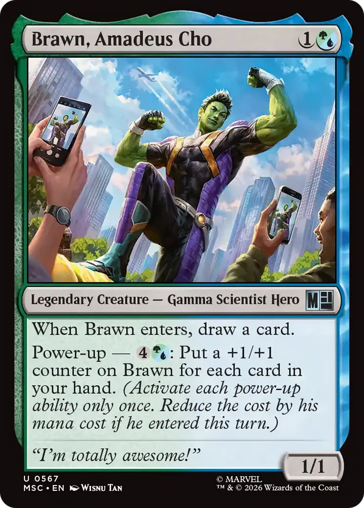 Brawn, Amadeus Cho — Marvel Super Heroes Commander — Magic: The Gathering