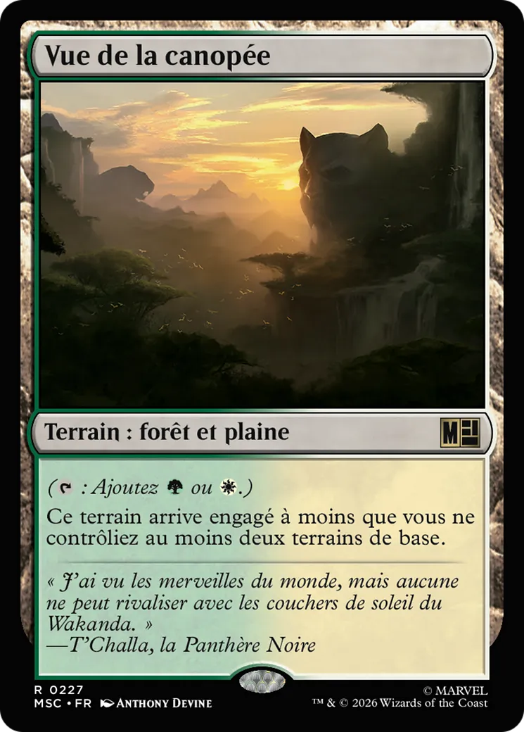 Vue de la canopée — Marvel Super Heroes Commander — Magic: The Gathering