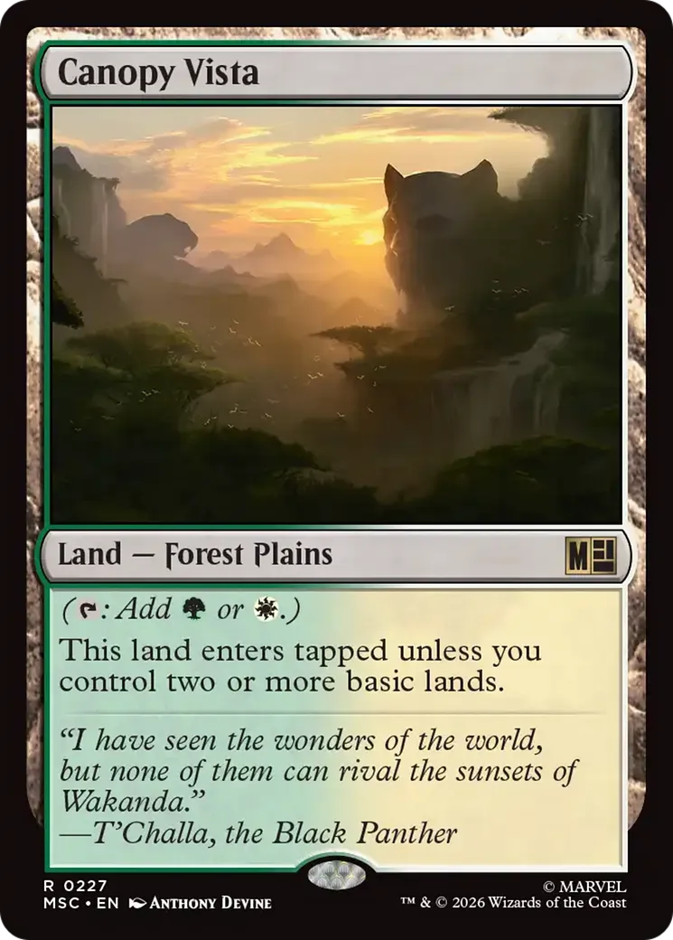 Canopy Vista — Marvel Super Heroes Commander — Magic: The Gathering