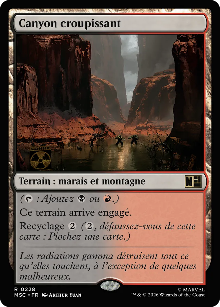 Canyon croupissant — Marvel Super Heroes Commander — Magic: The Gathering