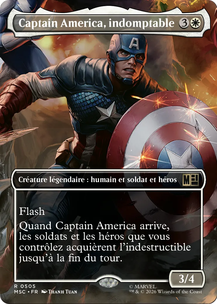 Captain America, indomptable — Marvel Super Heroes Commander — Magic: The Gathering