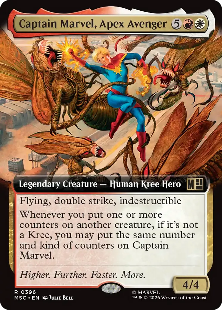 Captain Marvel, Apex Avenger — Marvel Super Heroes Commander — Magic: The Gathering