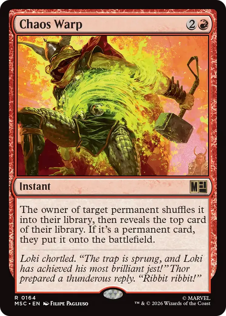 Chaos Warp — Marvel Super Heroes Commander — Magic: The Gathering