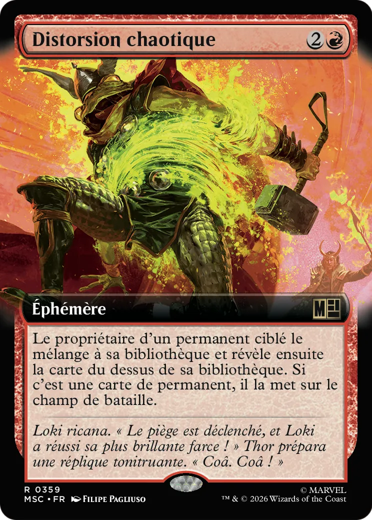 Distorsion chaotique — Marvel Super Heroes Commander — Magic: The Gathering