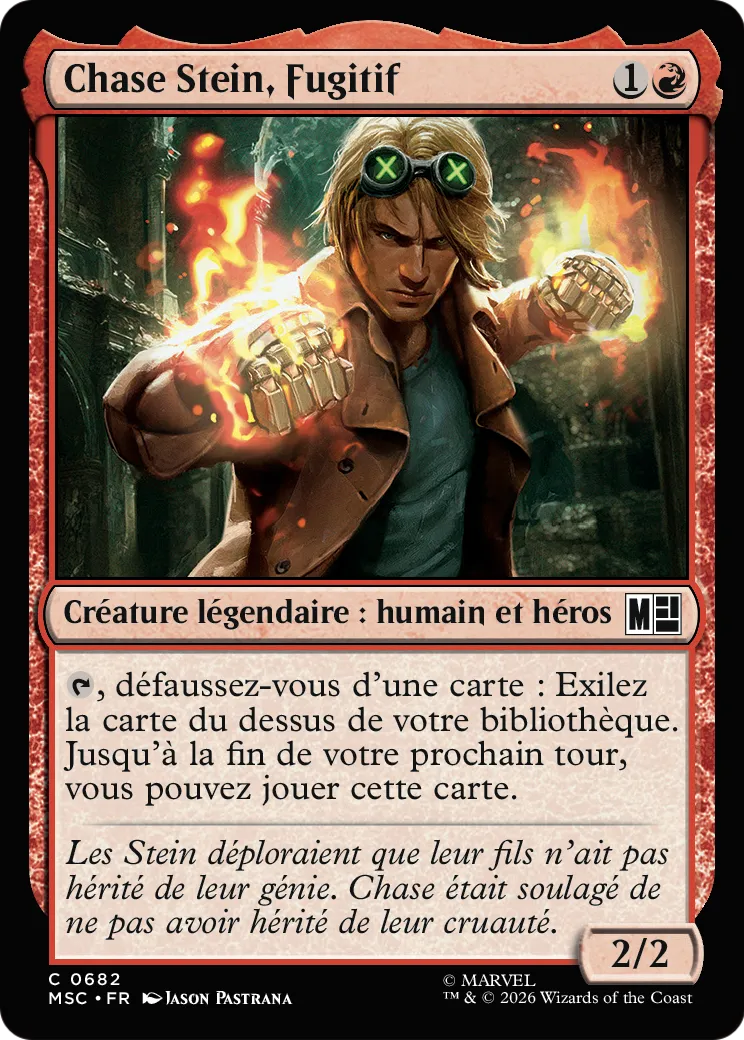 Chase Stein, Fugitif — Marvel Super Heroes Commander — Magic: The Gathering