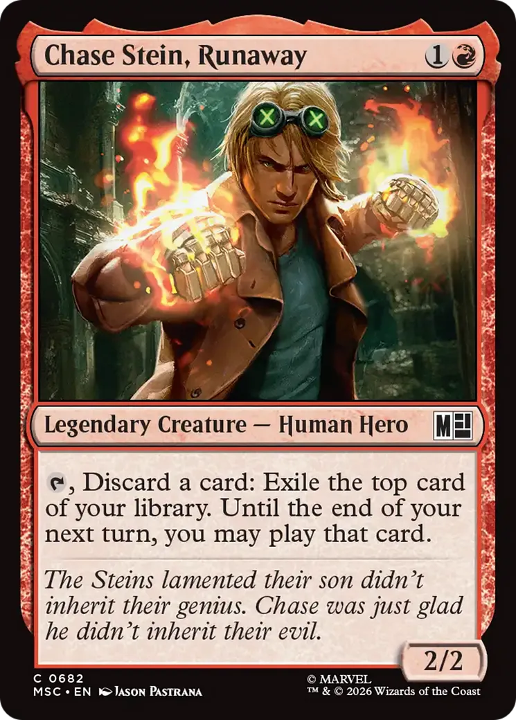 Chase Stein, Fugitif — Marvel Super Heroes Commander — Magic: The Gathering