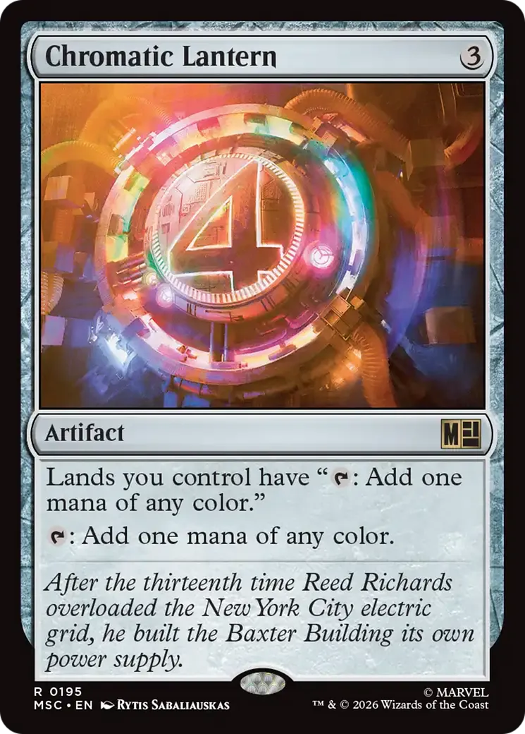 Chromatic Lantern from Marvel Super Heroes Commander - Magic: The Gathering