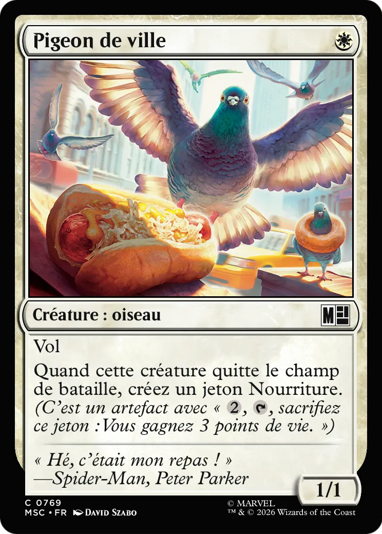 Pigeon de ville — Marvel Super Heroes Commander — Magic: The Gathering