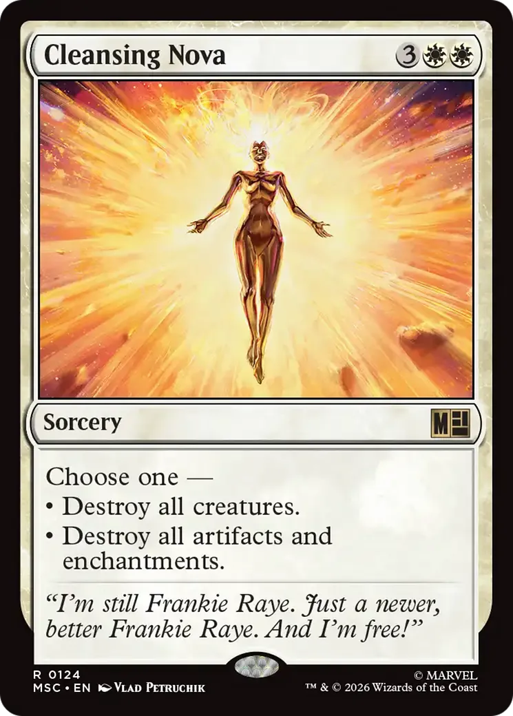 Cleansing Nova from Marvel Super Heroes Commander - Magic: The Gathering