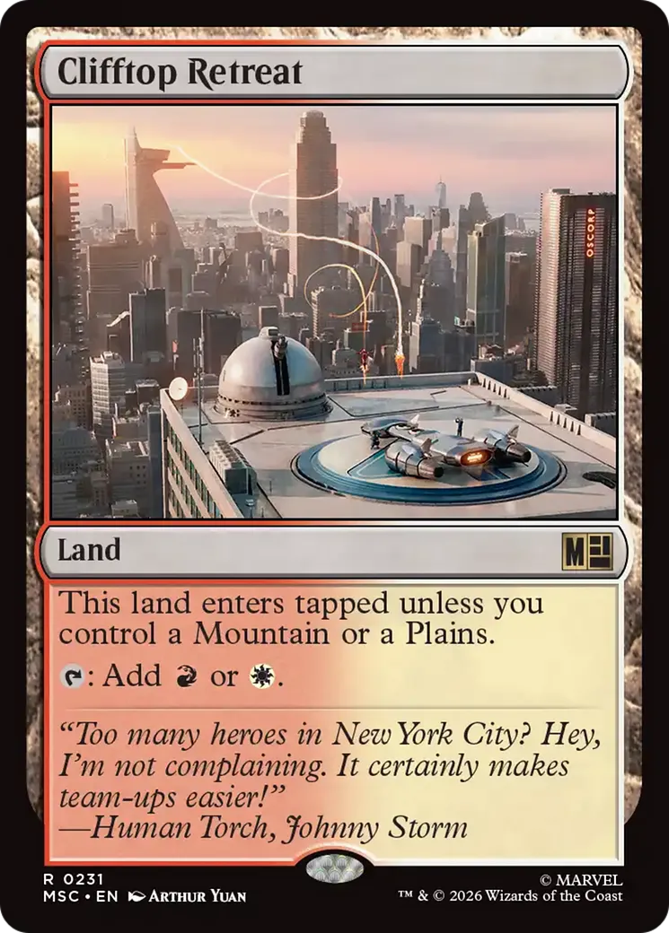 Clifftop Retreat — Marvel Super Heroes Commander — Magic: The Gathering