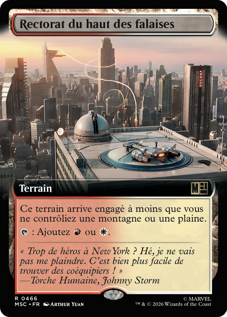 Rectorat du haut des falaises — Marvel Super Heroes Commander — Magic: The Gathering