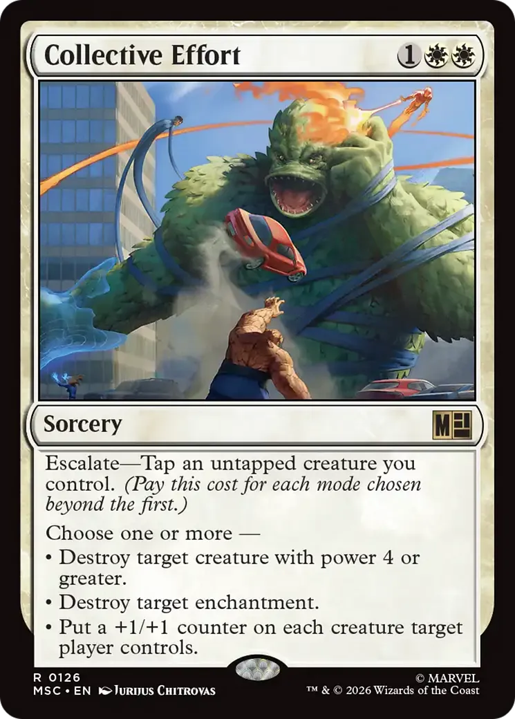 Collective Effort — Marvel Super Heroes Commander — Magic: The Gathering