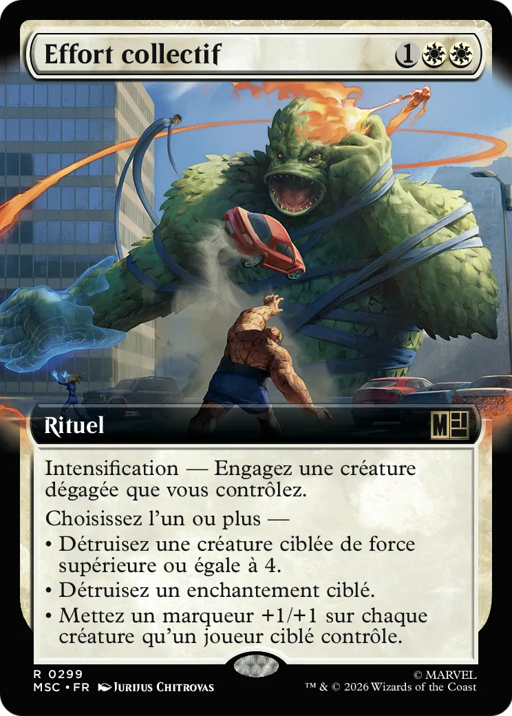 Effort collectif — Marvel Super Heroes Commander — Magic: The Gathering