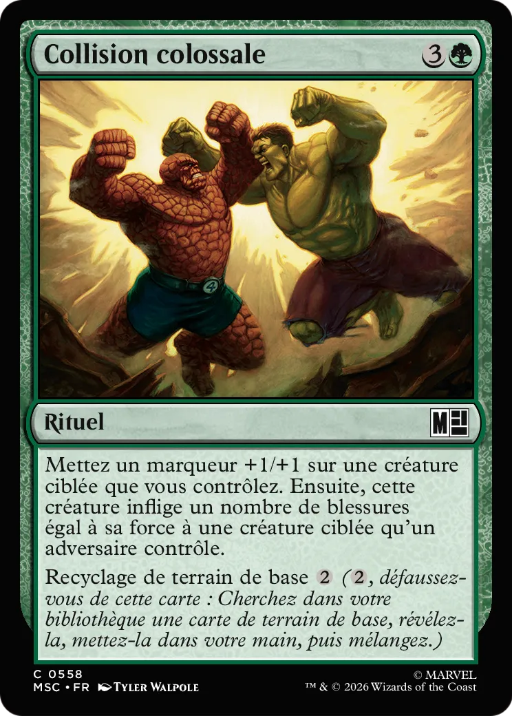 Collision colossale — Marvel Super Heroes Commander — Magic: The Gathering