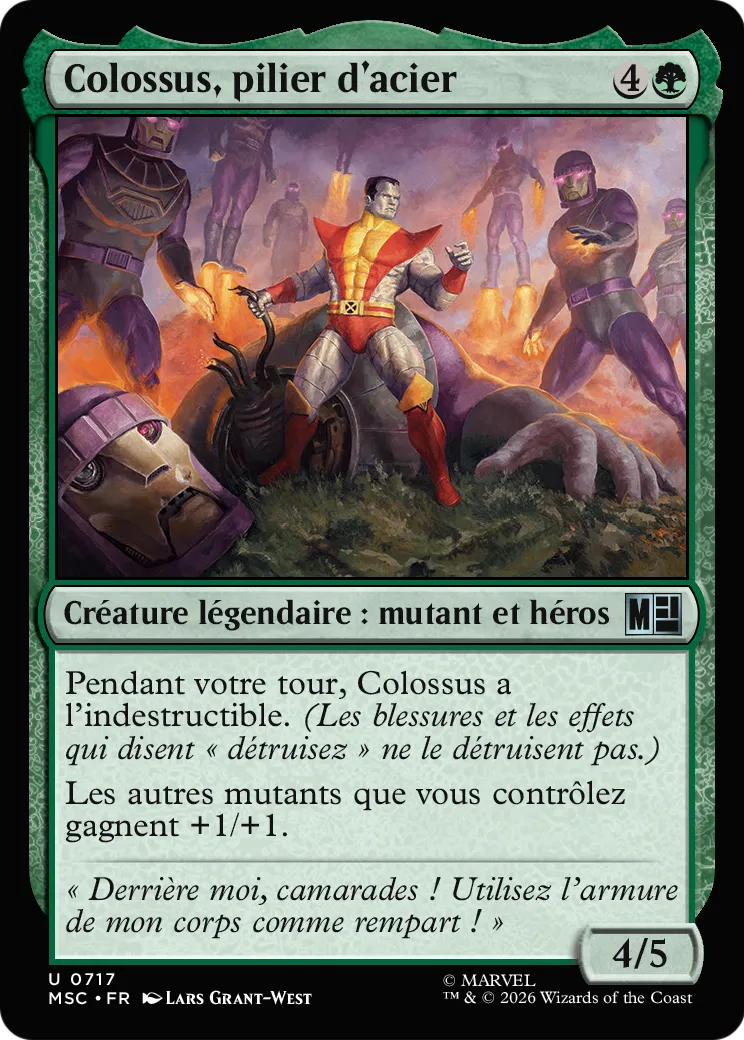 Colossus, pilier d'acier — Marvel Super Heroes Commander — Magic: The Gathering