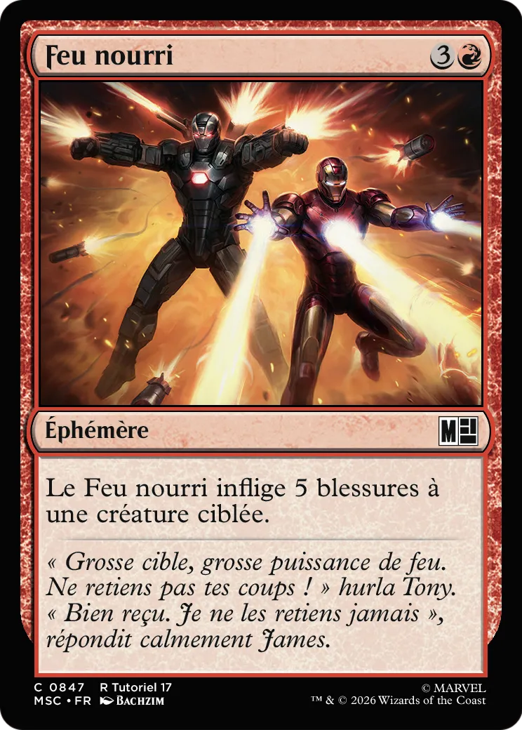 Feu nourri — Marvel Super Heroes Commander — Magic: The Gathering