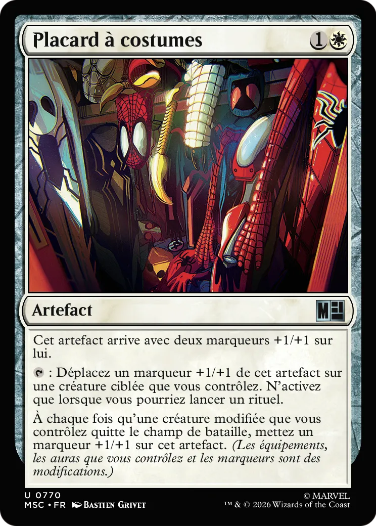 Placard à costumes — Marvel Super Heroes Commander — Magic: The Gathering