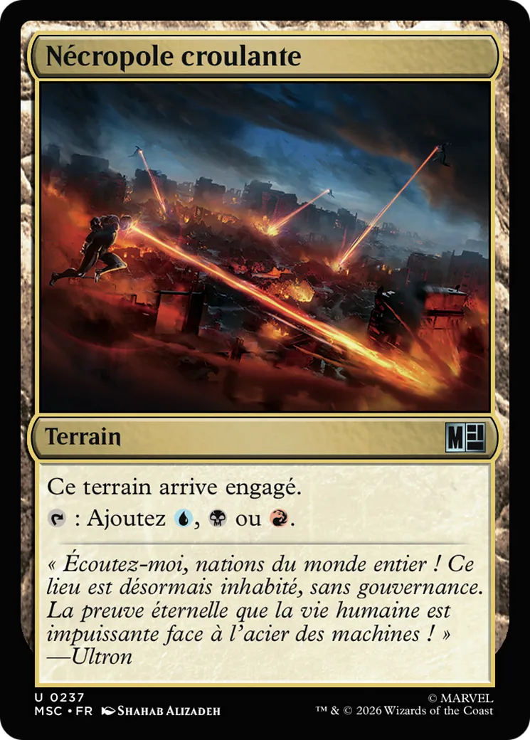 Nécropole croulante — Marvel Super Heroes Commander — Magic: The Gathering
