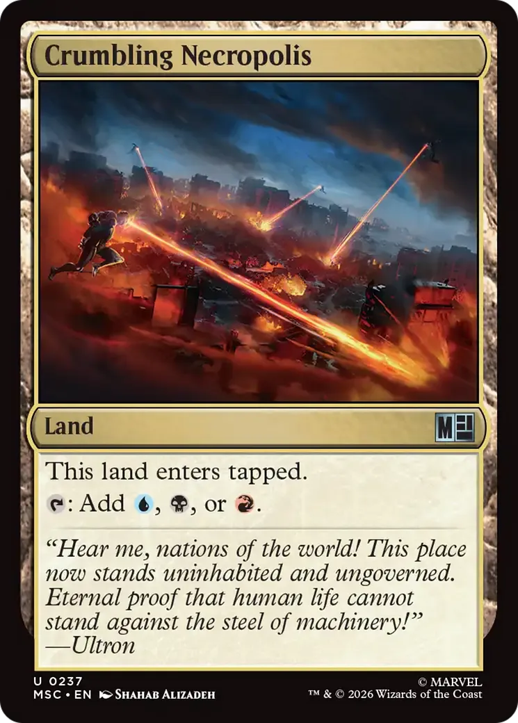 Crumbling Necropolis — Marvel Super Heroes Commander — Magic: The Gathering