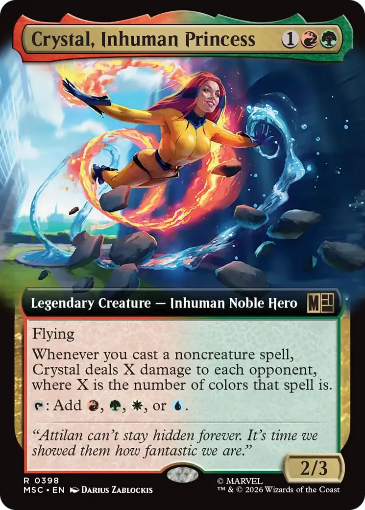 Crystal, Inhuman Princess — Marvel Super Heroes Commander — Magic: The Gathering