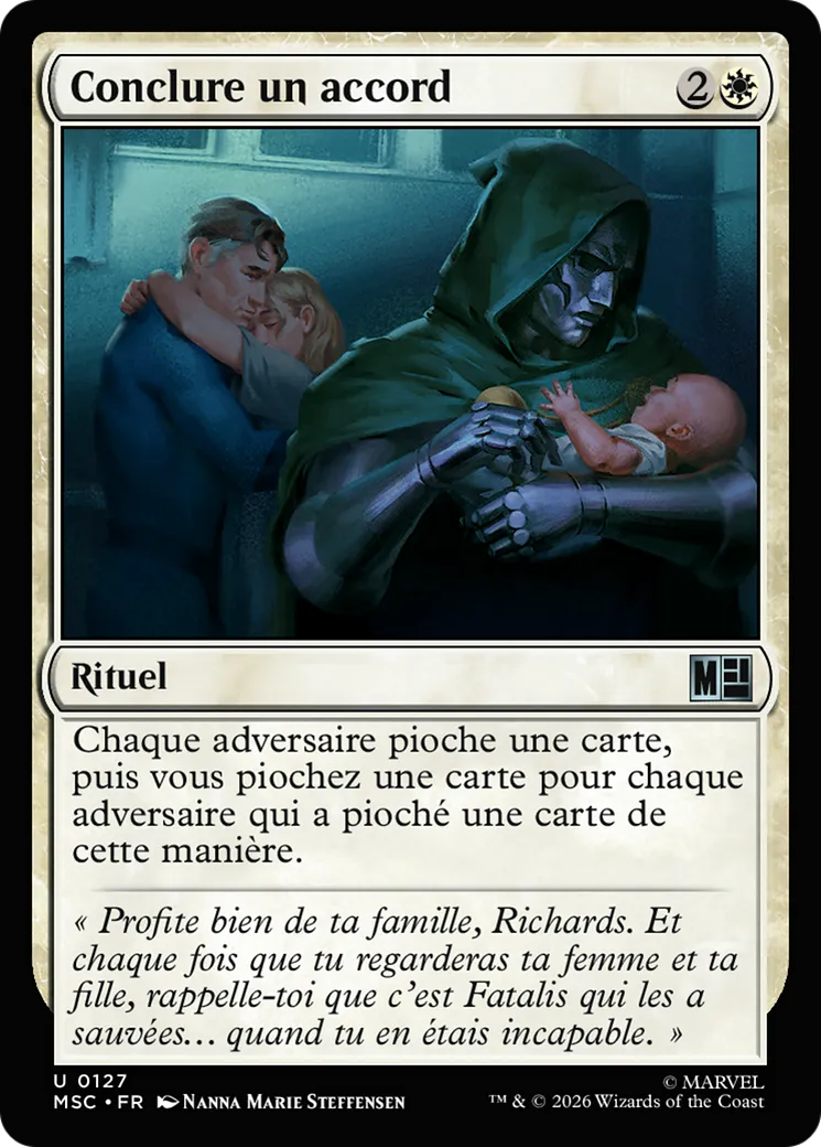 Conclure un accord — Marvel Super Heroes Commander — Magic: The Gathering