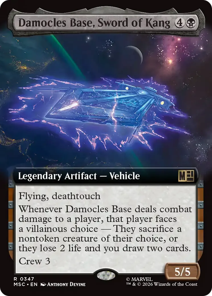 Damocles Base, Sword of Kang — Marvel Super Heroes Commander — Magic: The Gathering