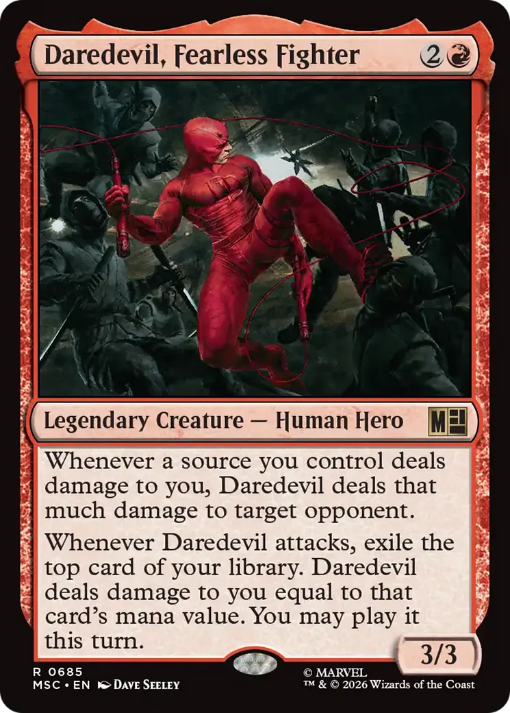 Daredevil, Fearless Fighter — Marvel Super Heroes Commander — Magic: The Gathering