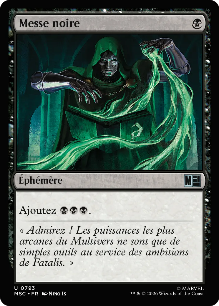 Messe noire — Marvel Super Heroes Commander — Magic: The Gathering