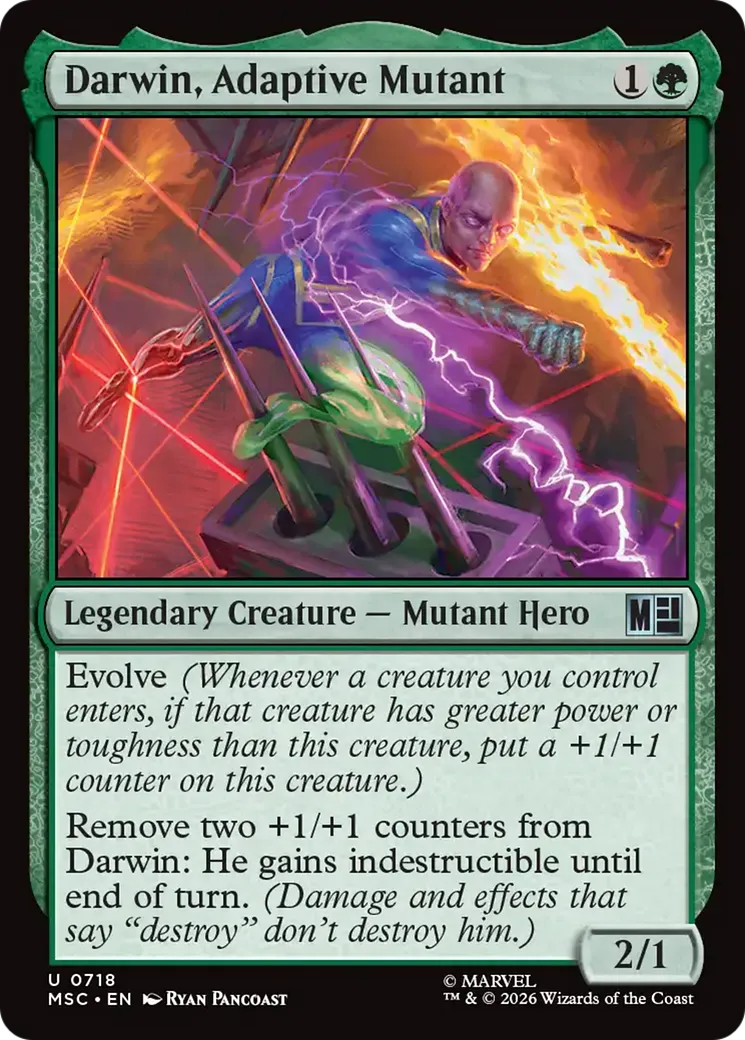 Darwin, mutant évolutif — Marvel Super Heroes Commander — Magic: The Gathering