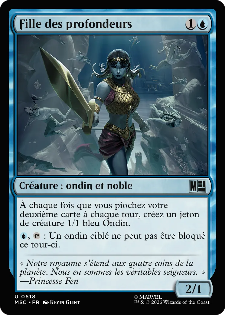 Fille des profondeurs from Marvel Super Heroes Commander - Magic: The Gathering