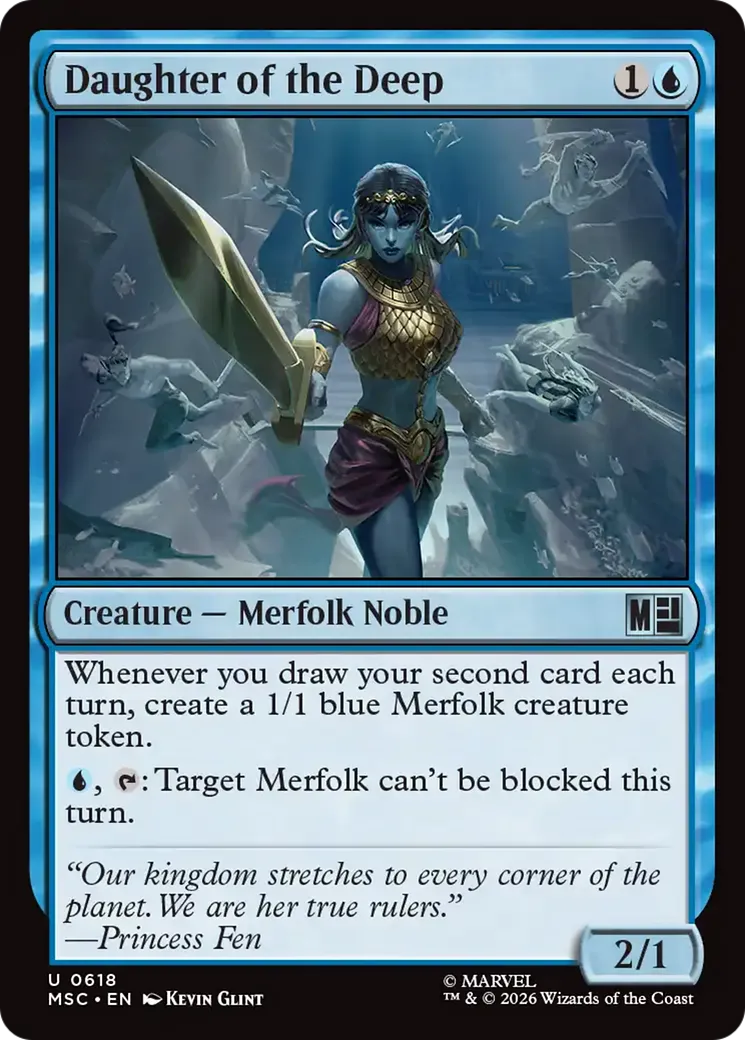 Daughter of the Deep — Marvel Super Heroes Commander — Magic: The Gathering